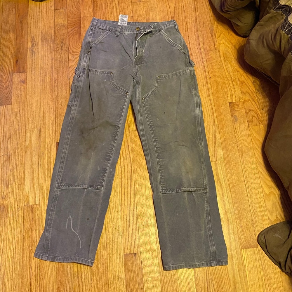 Gray carhart pants